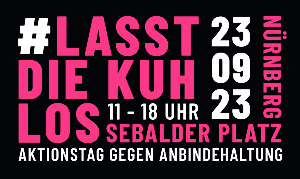 Ausschnitt aus dem Flyer zum Aktionstag #LasstDieKuhLos in Nürnberg