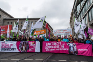 Menschen auf einer Demo